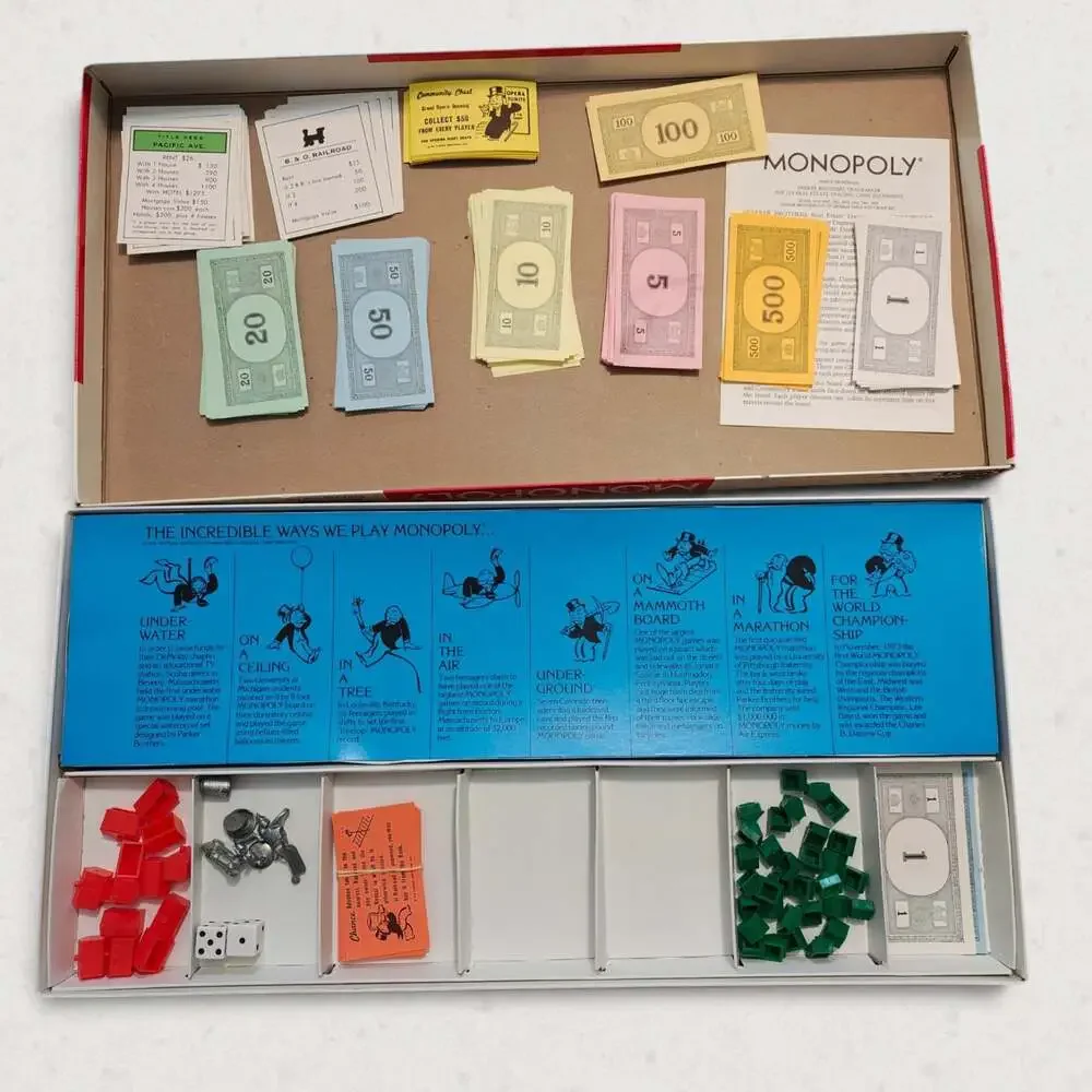 Parker Brothers Monopoly Vintage 1974 Real Estate Trading Board Game Classic USA